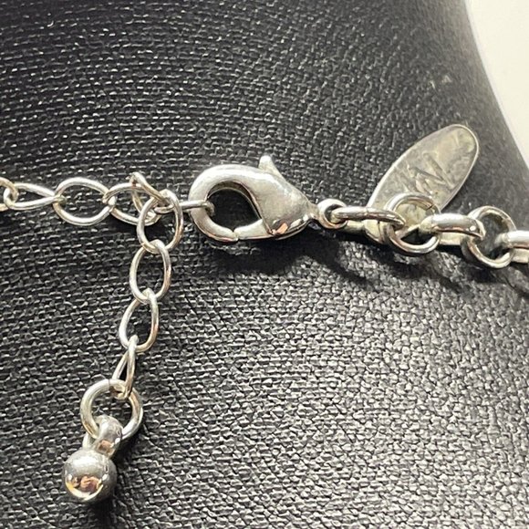 New York & Company Bold Bib Necklace with Gunmetal Tone Beads Adjustable N21 - Picture 6 of 12